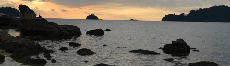 pemandangan senja di Pulau Pangkor